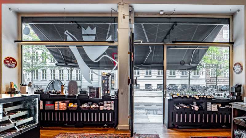 Vores fysiske butik